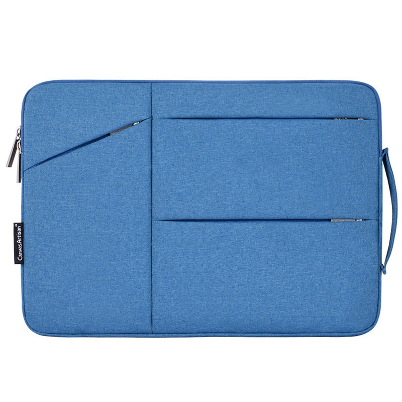 Canvasartisan L25-58 11-inch Laptop Briefcase Protective Bag Notebook Computer Handbag with Outer Storage Pockets - Blue Canvasartisan L25-58 11-inch Laptop Briefcase Protective Bag Notebook Computer Handbag with Outer Storage Pockets - Blue
